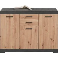 FMD Kommode Bristol 3, Mehrzweckschrank, in verschiedenen Tiefen, Breite: 120 cm