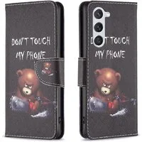 Wigento Smartphone-Hülle Für Samsung Galaxy S25 5G Kunstleder Tasche Hülle Book Wallet Design, Kunst-Leder Schutzhülle magnetischer Verschluss