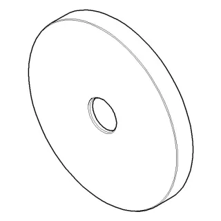 Dornbracht Rosette - 092789111-00 130 x 85 x 35_chrom