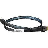 Kabel SlimSAS 4i SFF-8654 > SlimSAS 4i SFF-8654 schwarz, 50cm
