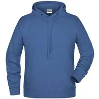 James & Nicholson Kapuzensweatshirt Hochwertiger Herren Kapuzensweat aus Bio-Baumwolle 8024 Hochwertige Sweat-Qualität mit angerauter Innenseite