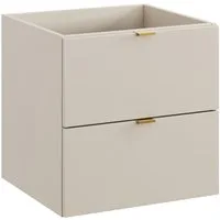 Lomadox Waschbeckenschrank DURANGO-56 in kaschmir, 50 cm breit, 2 Schubladen
