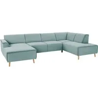 Home affaire Wohnlandschaft Janek Scandic Design, elegant und zeitlos U-Form, mit Federkern und Keder in scandinavischem Design