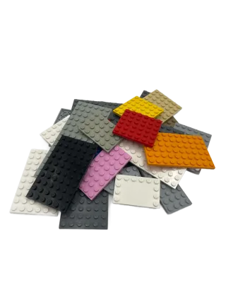 LEGO 25 Stück City Classic Basic Platten Zufällig Bunt Gemischt Bauplatte Grundplatte