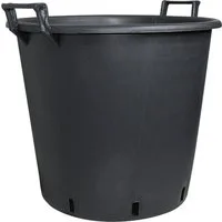 Geli Pflanzkübel Geli Pflanzcontainer Ø 50 x 50 cm schwarz