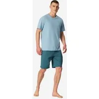 Schiesser Pyjama Casual Essentials (2 tlg) Schlafanzug, Pyjama Set, Nachtwäsche