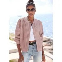 LASCANA Bomberjacke in Stepp-Optik mit Druckknopfleiste und breiten Bündchen Übergangsjacke, Frühjahrsjacke, Shirtjacke mit Steppungen, casual