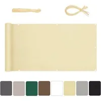 Sekey Balkonsichtschutz Balkon Sichtschutz 90x500cm Balkonabdeckung Sichtschutz Garten 90 hoch 100% Privatsphäre, Reißfest, 95% UV-beständig, Wetterfest