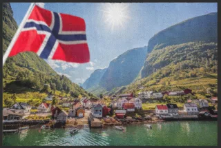 Fussmatte Norwegen 4487 | Größe: 60 cm x 45 cm