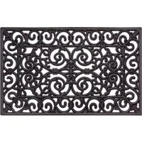 HANSE Home Fußmatte Ornaments, Türmatte, rechteckig, Höhe: 10 mm, Gummi, Schmutzfangmatte, Outdoor, Rutschfest, Innen, Gummimatte