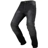 MDM Motorradhose Motorradhose Herren Motorradjeans Grau mit Protektoren, Aramid Motorradjeans Herren mit Aramid Verstärkung