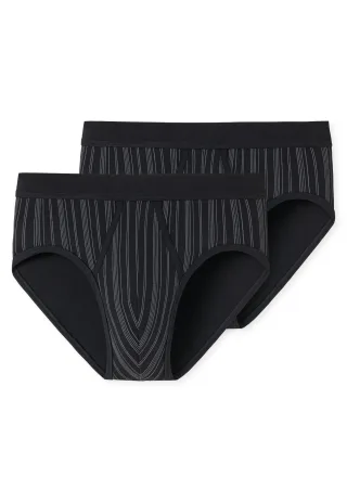 SCHIESSER - 2PACK Sportslip schwarz - Gr. - 5