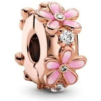 Pandora Charm-Einhänger PANDORA ROSE Clip Charm Gänseblümchen mit Zirkonia