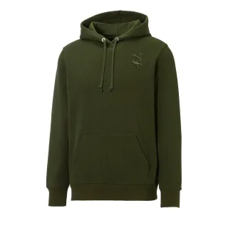 Puma x Maison Kitsune Langarm Dunkelgrüne Pullover Herren Hoodie 532325 94