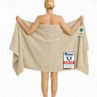 Komfortec Saunatuch 100x200 cm Badetuch aus 100% Baumwolle, Frottee (1-St), extra Große, Schnelltrocknend