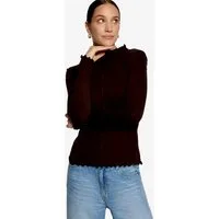 Zero Langarmshirt mit Kräuselsaum