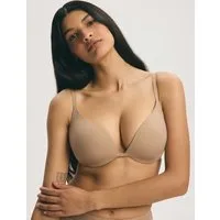 ESOTIQ Push-up-BH Push-up-BH Basic, Plunge-Dekolleté, glatte Cups