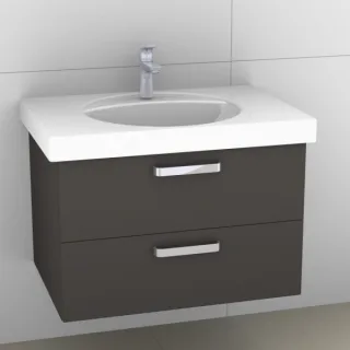 Artiqua 413 Waschtischunterschrank für Preciosa 124283, 124284 Stahlgrau, 413-WU2L-K41-7142-88 413-WU2L-K41-7142-88