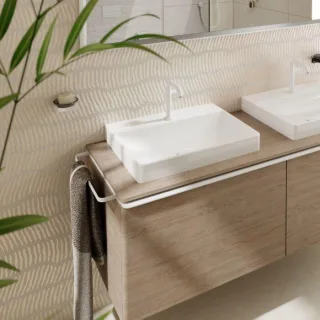 hansgrohe Xelu Q Handwaschbecken 61018450 600x480, mit Hahnloch, ohne Überlauf, SmartClean, weiß