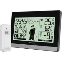 technoline WS 9612 Wetterstation (inklusive Außensender, mit "Wettermännchen“ zieht sich dem Wetter entsprechend an)