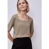 STREET ONE T-Shirt aus Jersey in Unifarbe