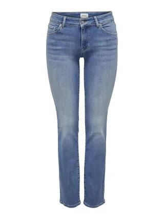 ONLY - ONLALICIA REG STRT DNM DOT568 NOOS medium blue denim - Gr. - 32