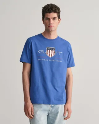 GANT Herren Regular Fit Kurzarm Archiv-Schild T-Shirt