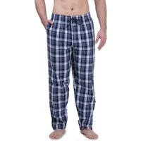 Moonline Schlafhose Herren Webhose Freizeithose Loungewear aus 100% Baumwolle