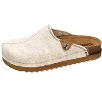 Fischer-Markenschuh Jutta Pantoffel aus recyceltem PET Filz, gepolstertes Lederfußbett, Weite G