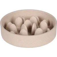 Flamingo Antischlingnapf Futter- und Trinknapf Slow Feeder Greni beige