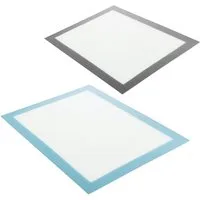 com-four Backmatte com-four® 2x Silikon Backmatte wiederverwendbar, (2-tlg), Dauerbackmatte für Backofen bis 220 °C