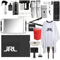 JRL Haarschneider Friseursets, Komplettset bestehend aus Clipper, Trimmer usw., Profi Barber Komplettset, kabellos & leistungsstark