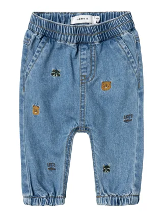 NAME IT - NBMBEN U-SHAPE R EMB JEANS 6621-BY O medium blue denim - Gr. - 74