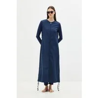 C&CITY Badeanzug 5-teiliges Ganzkörper-Badeanzug-Set in Marineblau