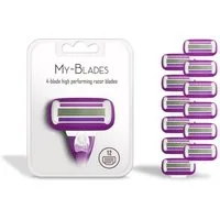My-Blades Rasierklingen Rasierklingen für Gillette Venus - 4-Klingen 12 Ersatzklingen, 12-tlg.