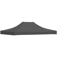 vidaXL Pavillon-Ersatzdach Partyzelt-Dach 4x3 m Anthrazit 270 g/m², 405 x 275 cm