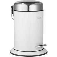 Möve Kosmetikeimer Treteimer Push, 3 Liter, weiß