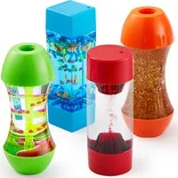JOYIN Sanduhr JOYIN 4er-Set Fidget Tubes: Sensorikröhren zur Stressbewältigung