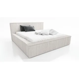 A&J MöbelLand Polsterbett, Beige, Textil, 90x200 cm, Schlafzimmer, Betten, Polsterbetten