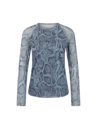 Marc Cain Sports - Mesh-Shirt mit Animal Print - Gr. - 40