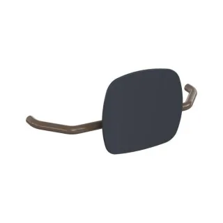 Hewi 801 Rückenstütze 801.51.907284 Wandabstand 230mm, Lehne anthrazitgrau, umbra