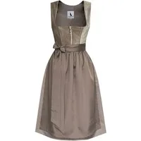 Alpenmärchen Dirndl Midi Dirndl Enora in braun - ALM1067
