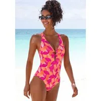 LASCANA Badeanzug mit modernem Allover-Print