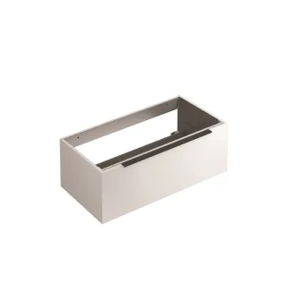 KLUDI-ICOS Wandhalter Waschtischunterschrank 100 x 50 H35 cm Mattweiß 50S10053