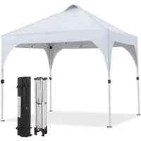 Yaheetech Faltpavillon Großzügiges Campingzelt mit einer Tragetasche 2,4x2,4m / 3x3m, Gartenpavillon höhenverstellbar für Garten/Hof/Park/Markt