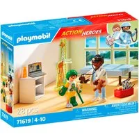 Playmobil® Kinderarzt mit Teddybär (71619), Action Heroes Konstruktions-Spielset, (28 St), Made in Europe