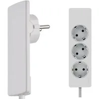 Evoline EVOline 151000156300 Steckdosenleiste 3fach Weiß Schutzkontakt 1 St. Steckdosenleiste (Kabellänge 1.50 m)