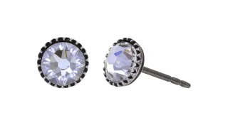 konplott - Ohrstecker - Black Jack lila