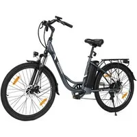 Touroll E-Bike B1 Trekkingrad mit 250-W-Motor, 26"x18", 25km/h, 7 Gang, Heckmotor, 561,6 Wh, 90 km Reichweite, 7‑Gang Shimano Schaltung, Scheibenbremsen