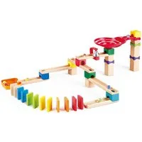 Hape Kugelbahn Zweispurige Murmelbahn mit Domino